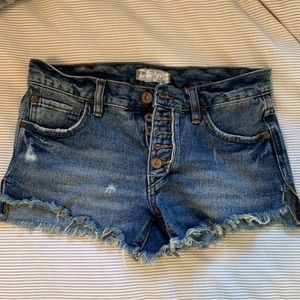 Free people denim shorts